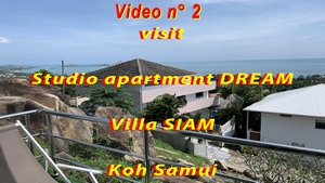 vidéo 2 visit apartment studio DREAM for long term and digital nomad